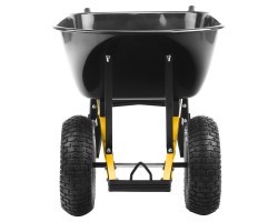 Тачка строительная, усиленная, объем 140 л, 250 кг, двухколесная, колесо 15х6.00-6 Denzel-foto6