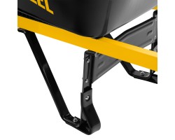 Тачка строительная, усиленная, объем 140 л, 250 кг, двухколесная, колесо 15х6.00-6 Denzel-foto7