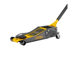 Домкрат гидравлический подкатной, 3 т, 75-500 мм, быстрый подъем, низкий подхват, проф. Denzel-foto22