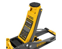 Домкрат гидравлический подкатной, 3 т, 75-500 мм, быстрый подъем, низкий подхват, проф. Denzel-foto12