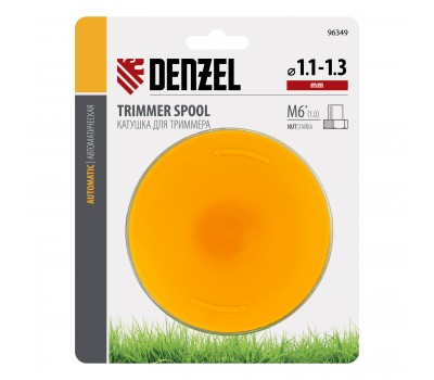 Катушка триммерная автоматическая, для Denzel TE-650 артикула 96620, в блистере, гайка M6 Denzel