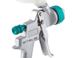 Краскораспылитель AG 801 HVLP, гравитационный, сопло 1.5 мм и 1.8 мм Stels-foto6