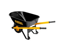 Тачка строительная, усиленная, объем 140 л, 230 кг, колесо 15х6.00-6 Denzel-foto3