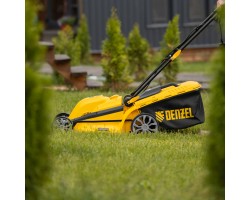 Газонокосилка электрическая GMC-2000, шир. 44см, 2000 Вт, 6 уров., травосб. 45 л Denzel-foto30