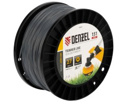 Леска для триммера двухкомпонентная круглая, 2,7мм х 151м, на DIN катушке EXTRA CORD Denzel