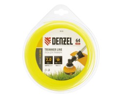 Леска для триммера, звезда 2 мм х 64 м, блистер Flex cord Denzel-foto2