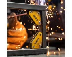 Набор из 2 магнитных сварочных фиксаторов и магнитной клеммы масса Denzel-foto12