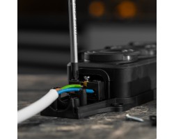 Шнур сетевой Energy Series, ПВС, 3 м, 3 x 1,5 мм, с неразборной вилкой, белый, Denzel-foto9