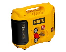 Компрессор воздушный DL1300, 10 бар, 1,3 кВт 180 л/мин 5 л, с набором аксессуаров// Denzel 