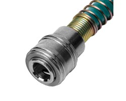 Полиуретановый спиральный шланг профессиональный BASF, 15 м, с быстросъемными соединением Stels-foto2