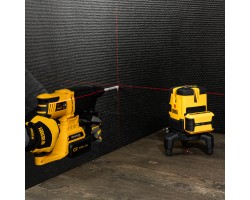 Лазерный уровень LX 05 Red, 20 м, 635 нм, аккумулятор Li 5200 mAh, резьба 5/8" Denzel-foto24