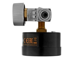 Регулятор давления с манометром для краскораспылителя K1500, 12 бар, 1/4" Denzel-foto5