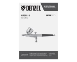 Аэрограф с верхним бачком AB1, 0.2/0.3/0.5 мм, 7 мл, 9 л/мин Denzel-foto14