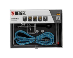 Аэрограф с верхним бачком AB1, 0.2/0.3/0.5 мм, 7 мл, 9 л/мин Denzel-foto3