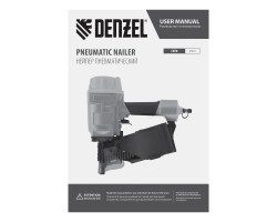 Нейлер пневматический CN70 для гвоздей CNW от 45 до 70 мм// Denzel-foto15