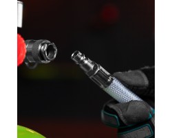 Шланг пневматический ПВХ, 10 x 16 мм, 18 бар, армированный, прозрачный, быстросъемное соединение, 15 м Stels-foto9