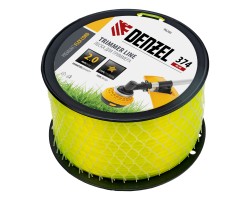 Леска для триммера звезда, 2,0мм х 374м, на DIN катушке FLEX CORD, Denzel-foto2