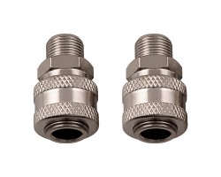 Муфта универсальная быстросъемная ("мама") 3/8, внешняя резьба, 2 шт, Stels-foto3