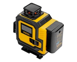 Лазерный уровень мультипризменный DLV 360-4T, 30 м, зеленый луч, Li-Ion 2,4 Aч, штатив// Denzel-foto7