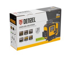 Лазерный уровень мультипризменный DLV 360-4T, 30 м, зеленый луч, Li-Ion 2,4 Aч, штатив// Denzel-foto28