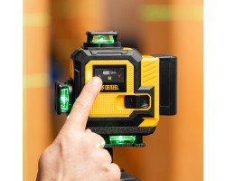 Лазерный уровень мультипризменный DLV 360-4T, 30 м, зеленый луч, Li-Ion 2,4 Aч, штатив// Denzel-foto31