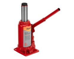 Домкрат гидравлический бутылочный 8 т, h подъема 180-350 мм Sparta Compact-foto2