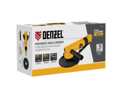 Пневматическая углошлифовальная машина AG125, 11000 об/мин, 125 мм, 186 л/мин Denzel-foto7