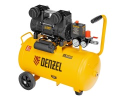 Компрессор безмасл. малошумный DLP-950/24, 950Вт,24 л, 2850 об/мин, 170 л/мин Denzel-foto2