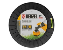 Леска для триммера квадрат, 3,0мм х 111м, на DIN катушке FLEX CORD Denzel-foto3