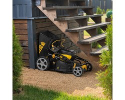 Газонокосилка аккумуляторная бесщет. DLM-460, 460 мм, травосб. 65 л., Li-Ion, 40 В Denzel-foto36