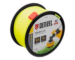 Леска для триммера звезда, 4,0мм х 93м, на DIN катушке FLEX CORD Denzel
