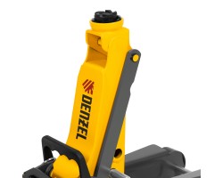 Домкрат гидравлический подкатной с фиксатором, 2,5 т, 85-385 мм, в пласт. кейсе Denzel-foto15