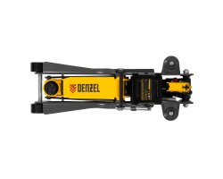 Домкрат гидравлический подкатной с фиксатором, 2,5 т, 85-385 мм, в пласт. кейсе Denzel-foto11