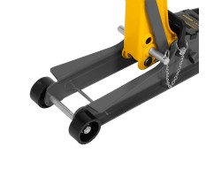 Домкрат гидравлический подкатной с фиксатором, 2,5 т, 85-385 мм, в пласт. кейсе Denzel-foto14