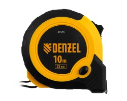 Рулетка 10м х 25мм, двухкомп. корпус, кнопка-пауза Denzel-foto2