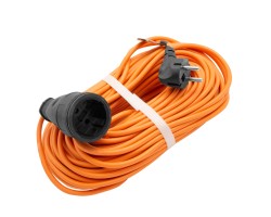 Удлинитель-шнур силовой 30 м, 16А, тип УХ16, ПВС, 1 розетка без заземления Сибртех