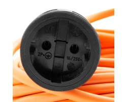 Удлинитель-шнур силовой 30 м, 16А, тип УХ16, ПВС, 1 розетка без заземления Сибртех-foto3