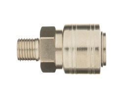 Муфта универсальная быстросъемная ("мама") 1/4, внешняя резьба, 2 шт, Stels-foto5