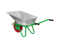 Тачка садово-строительная с PU колесом, грузоподъемность 180 кг, объем 90 л Сибртех-foto4