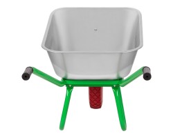 Тачка садово-строительная с PU колесом, грузоподъемность 180 кг, объем 90 л Сибртех-foto8