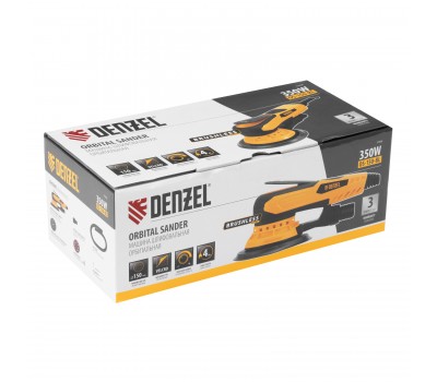 Машина шлифовальная орбитальная бесщет OS-150-BL, 350 Вт, 4000-10000 об/мин Denzel Машина шлифовальная орбитальная бесщет OS-150-BL, 350 Вт, 4000-10000 об/мин Denzel