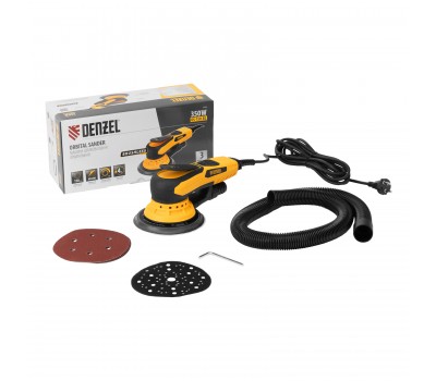 Машина шлифовальная орбитальная бесщет OS-150-BL, 350 Вт, 4000-10000 об/мин Denzel Машина шлифовальная орбитальная бесщет OS-150-BL, 350 Вт, 4000-10000 об/мин Denzel