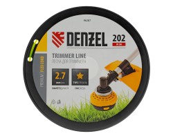 Леска для триммера звезда, 2,7мм х 202м, на DIN катушке FLEX CORD Denzel-foto3