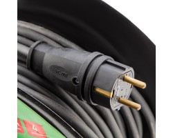 Удлинитель силовой 20 м, 16А, тип УХз16, КГ 3 x 1.5 мм, на стальной катушке, 4 розетки Сибртех-foto5