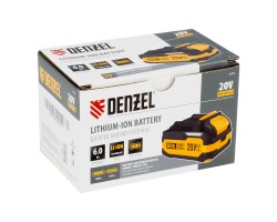 Батарея аккумуляторная BH-20-6.0, Li-Ion, USB, 20 В, 6,0 Ач// Denzel-foto12