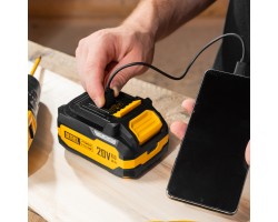 Батарея аккумуляторная BH-20-6.0, Li-Ion, USB, 20 В, 6,0 Ач// Denzel-foto19