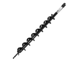 Шнек для грунта E-60, диаметр 60 мм, длина 800 мм,соединение 20 мм, несъемный нож Denzel 