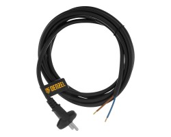 Шнур сетевой Energy Series, ПВС, 3 м, 2 x 1,5 мм, с неразборной вилкой, черный, Denzel-foto2