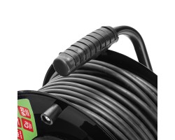 Удлинитель силовой 50 м, 16А, тип УХз16, ПВС 3 x 2.5 мм, на стальной катушке, 4 розетки Сибртех-foto6