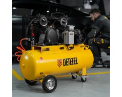 Компрессор воздушный рем. привод BCV 4000-T/100, 4,0 кВт, 100 литров, 690 л/мин Denzel-foto26